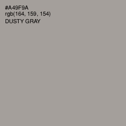 #A49F9A - Dusty Gray Color Image